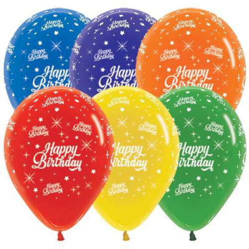 Happy Birthday Latex Balloons